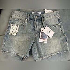 Juniors Light Blue Denim Shorts